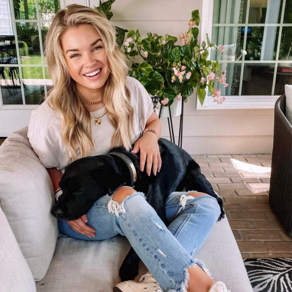 Oversized pink square tee